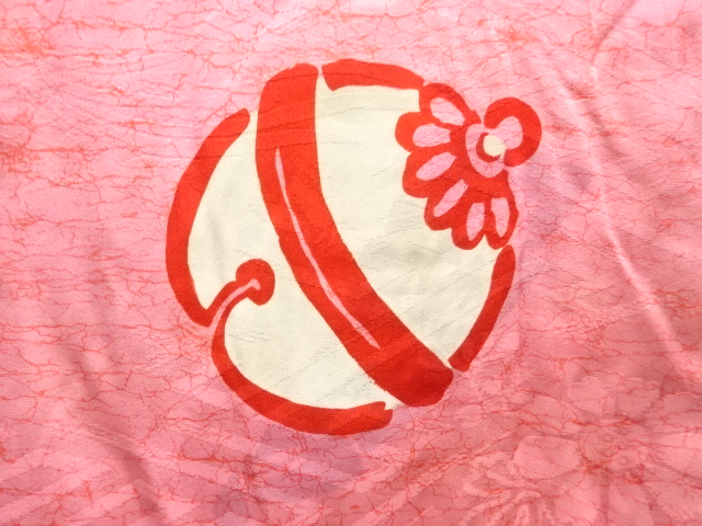  アンティーク　紋錦紗　鈴模様長襦袢